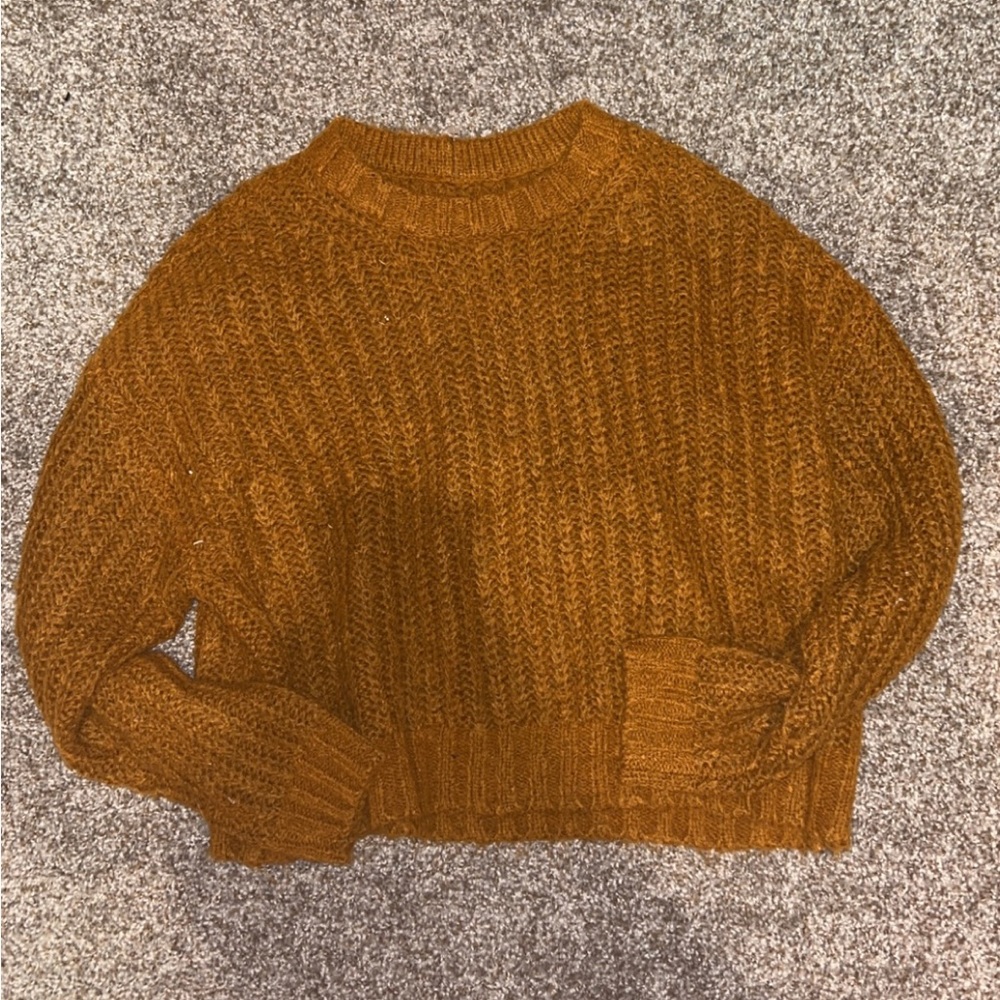 American eagle sweater size small, mustard yellow color